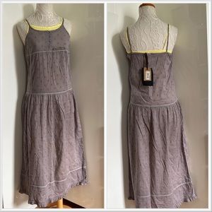 NWT IKKS Urban Eyelet Maxi Dress sz 14 Yourh XS Women